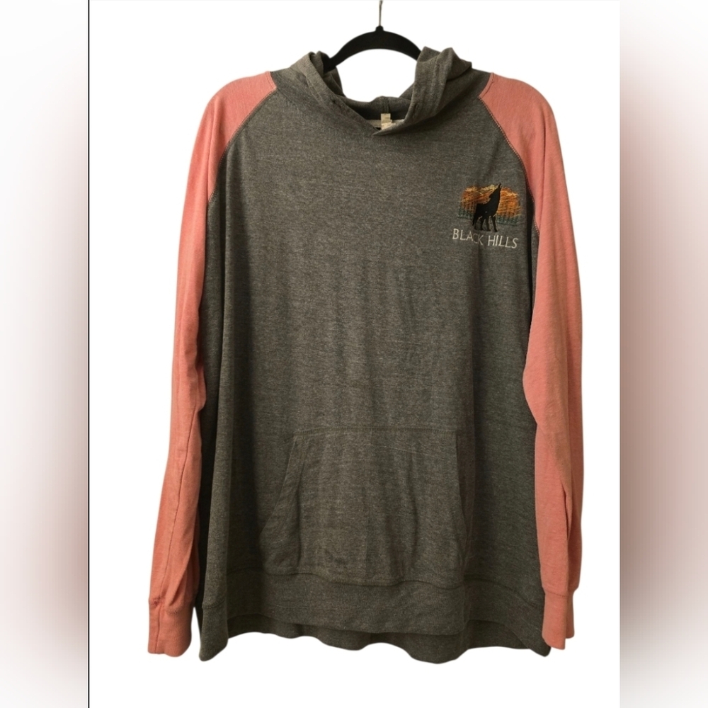 Gray and Pink Hoodie